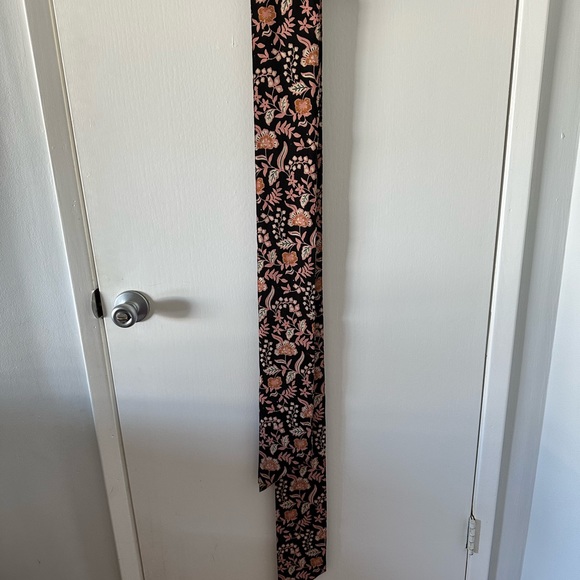 Natalie Martin Marin Dress with Sash in Sweet Autumn Black size L EUC - Picture 13 of 14